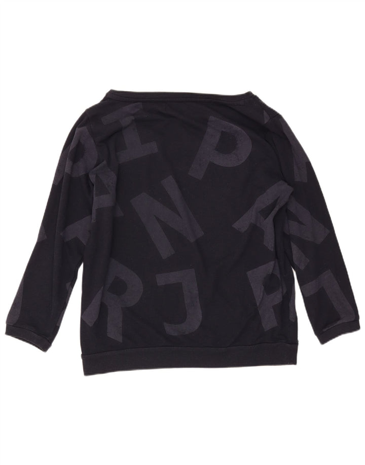 NAPAPIJRI Pulover cu grafic pentru femei UK 14 Mare Bleumarin