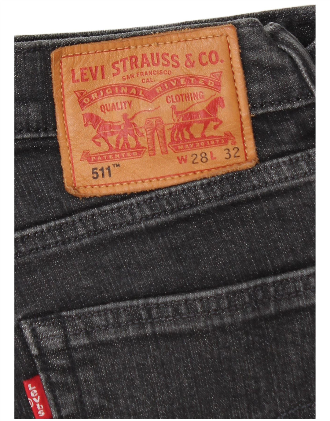 Blugi Levi's 511 Slim pentru bărbați W28 L32 bumbac negru