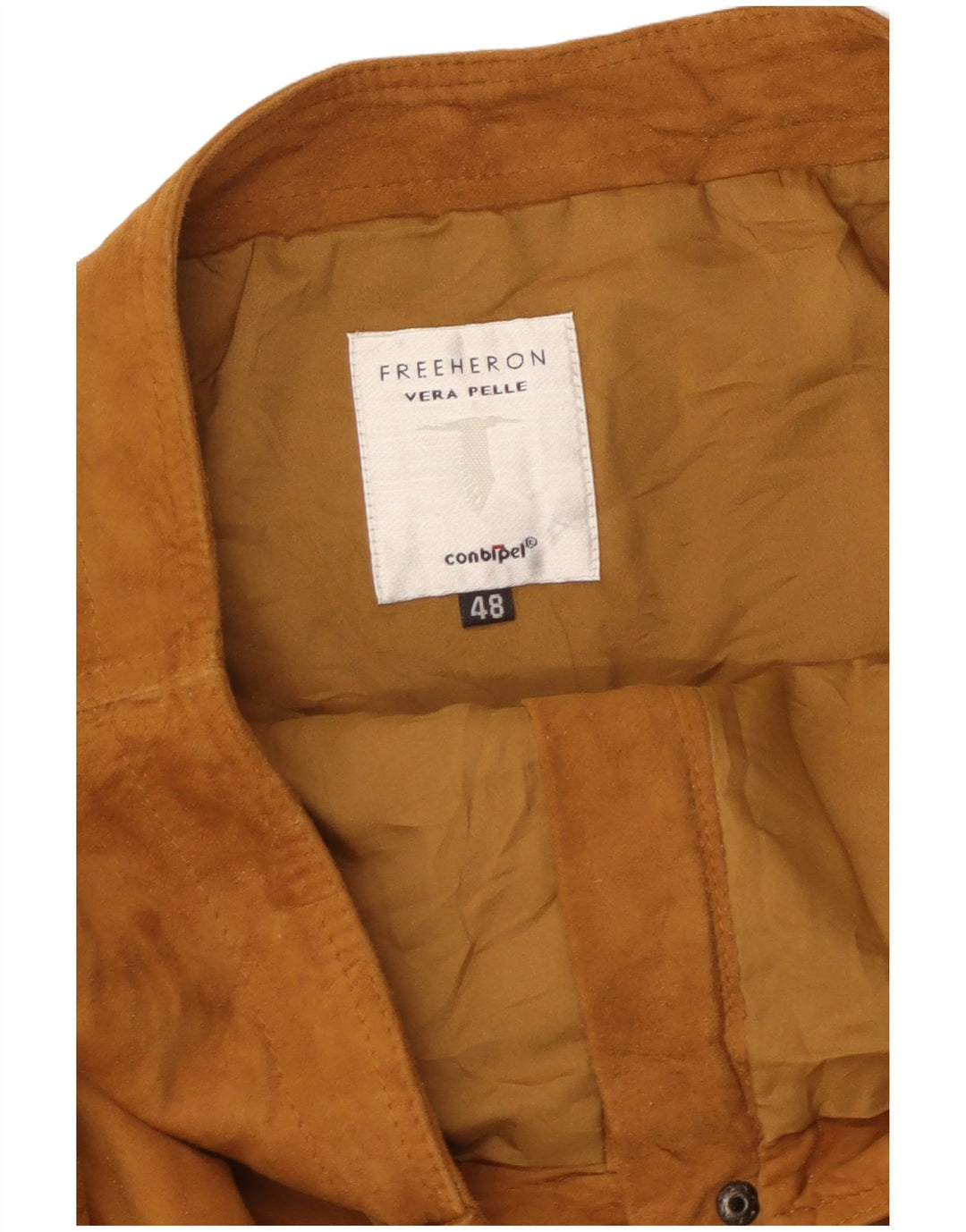 Fustă A-Line Conbipel pentru femei cu talie înaltă IT 48 XL W32 piele maro