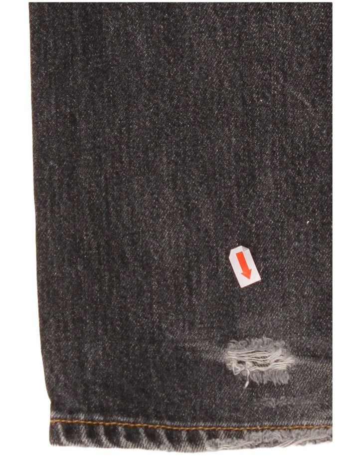 Blugi drepti pentru bărbați LEVI'S 501 W32 L32 bumbac negru