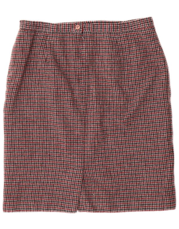 Fusta creion pentru femei Eastex UK 20 2XL W34 Lână cu picior de gală multicoloră
