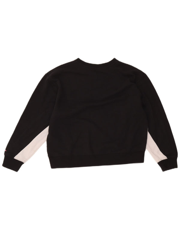 Pulover cu grafic pentru fete Jordan 13-14 ani XL negru Colorblock
