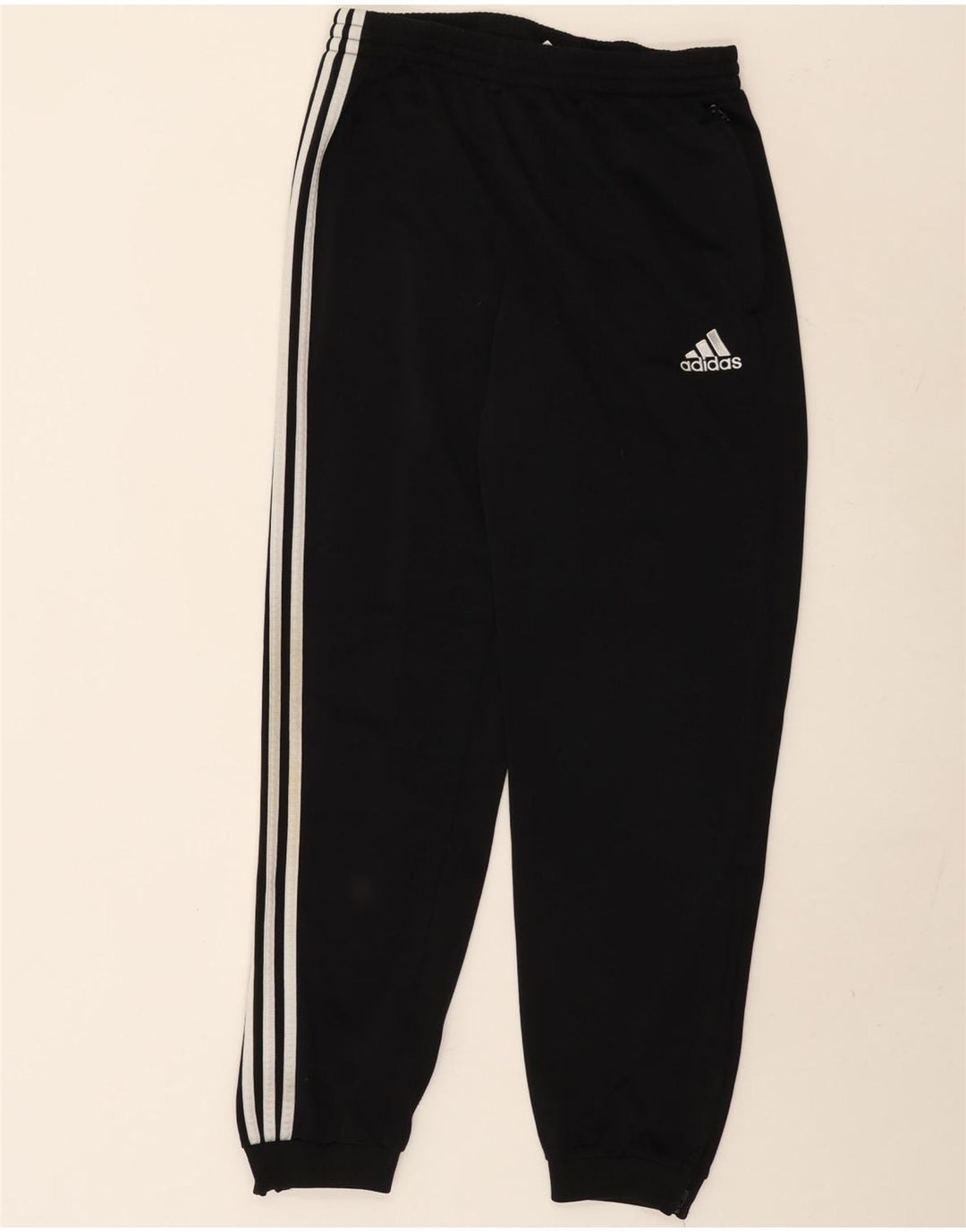 Pantaloni de trening Adidas pentru femei Joggeri UK 40/42 Poliester mediu negru