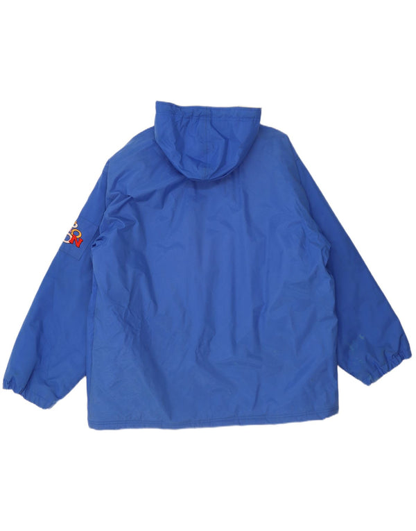 Jachetă Windbreaker cu glugă pentru bărbați Reebok, UK 42 XL, albastră, poliamidă