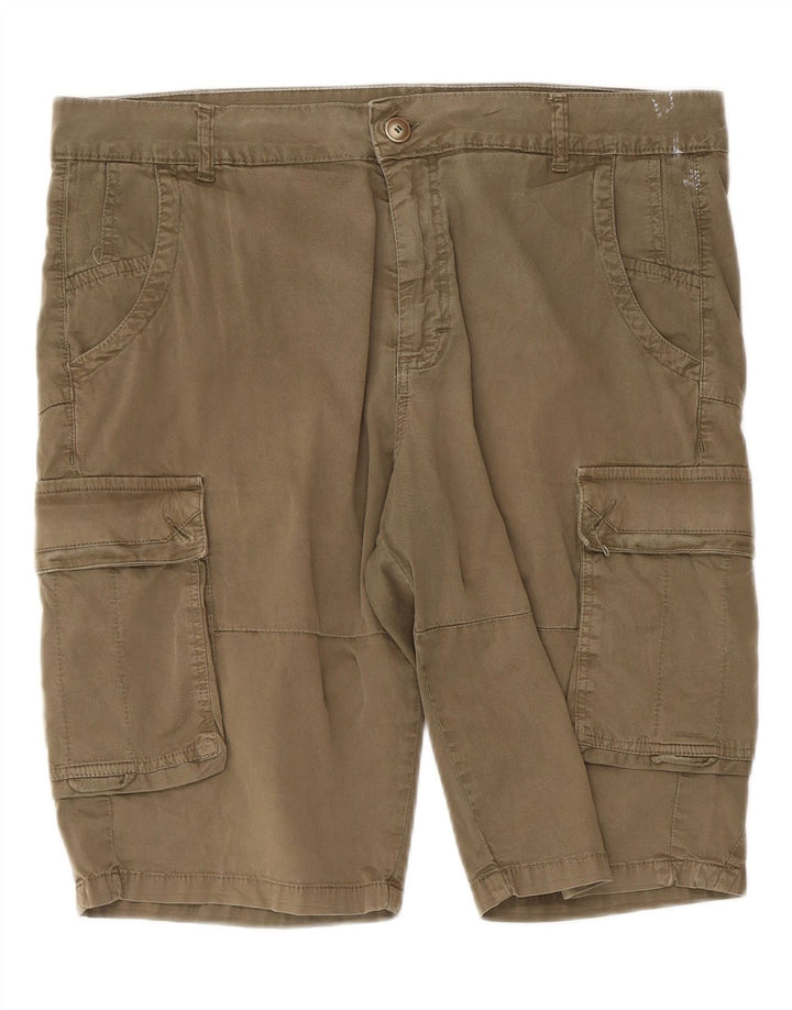 Pantaloni scurți cargo Datch pentru bărbați IT 54 XL W36 Kaki Bumbac