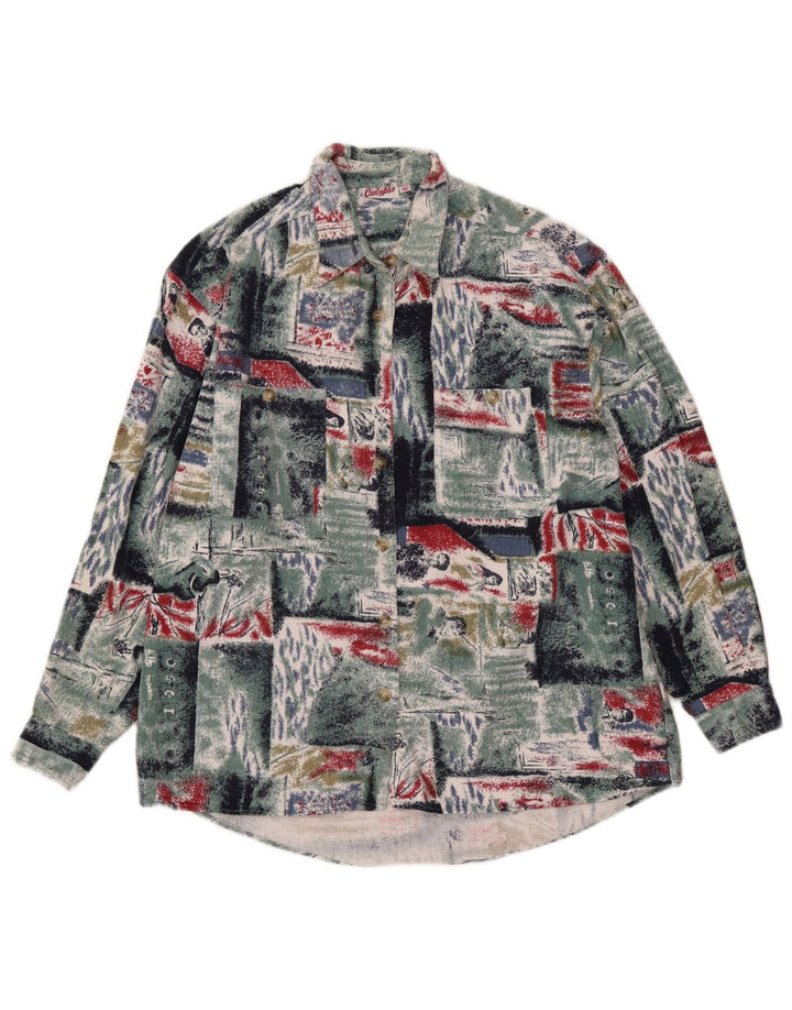 Cămașă de flanel pentru bărbați Calypso Mărimea 40, bumbac mozaic multicolor mediu