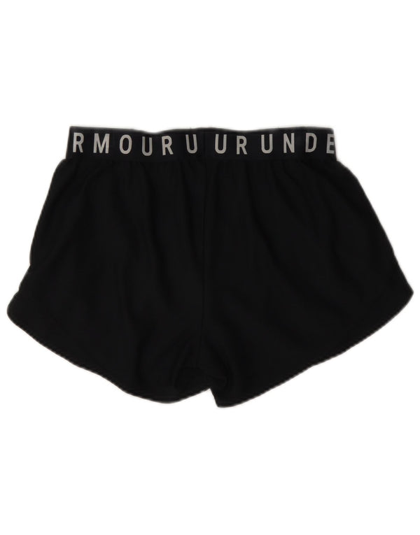 Pantaloni scurți sport Under Armour pentru femei Heat Gear Graphic UK 10 Small Black