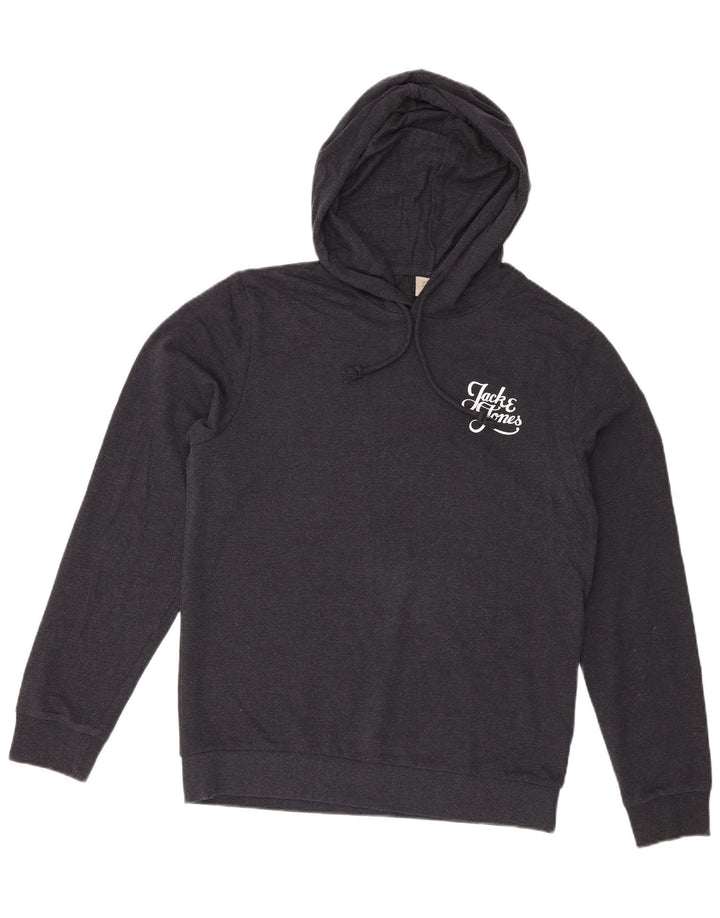 Pulover Jack & Jones pentru bărbați, bumbac, albastru bleumarin mediu