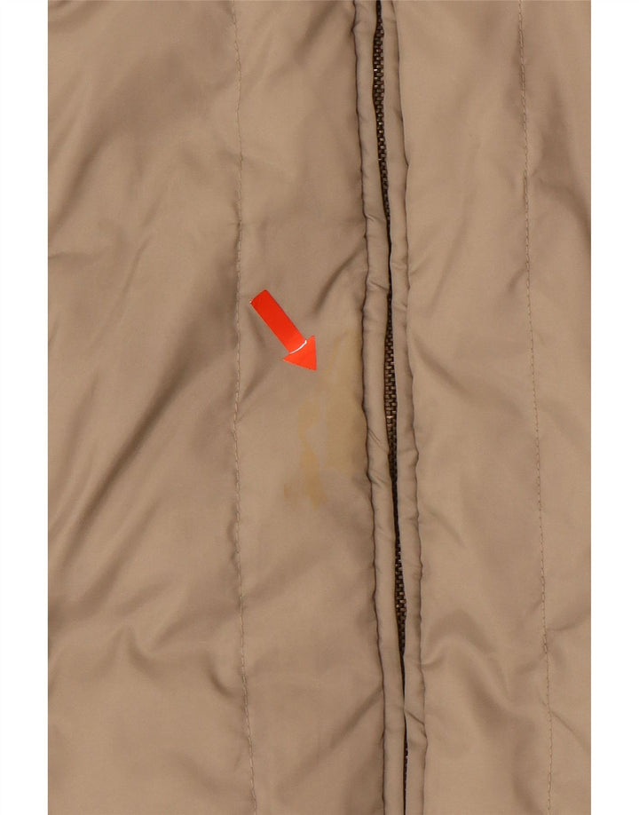 MAX & CO. Gilet căptușit pentru femei UK 10 Small Beige Nylon
