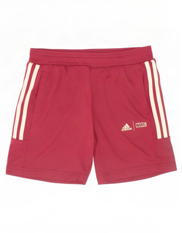 Pantaloni scurți sport Marvel pentru fete Adidas 6-7 ani Bordeaux Poliester