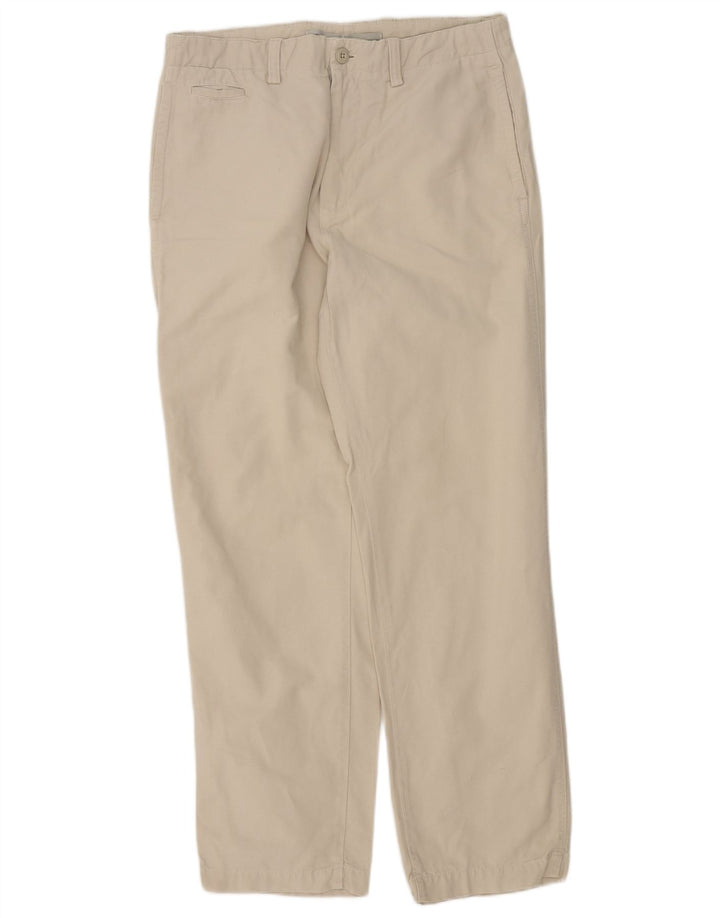Massimo Dutti Pantaloni Chino Drepți Bărbați EU 40 Mediu L31 L30 Bej