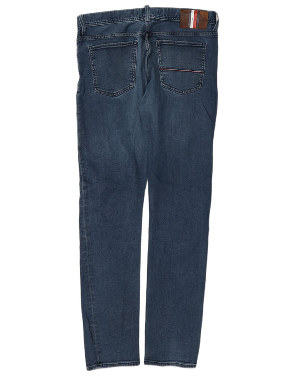 Blugi Tommy Hilfiger pentru femei Bleecker Slim W32 L34 Bumbac albastru