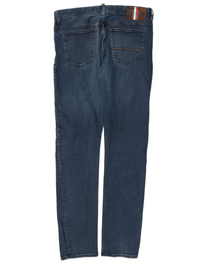 Blugi Tommy Hilfiger pentru femei Bleecker Slim W32 L34 Bumbac albastru