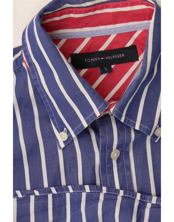 Cămașă Tommy Hilfiger pentru bărbați, cu dungi mici, albastre