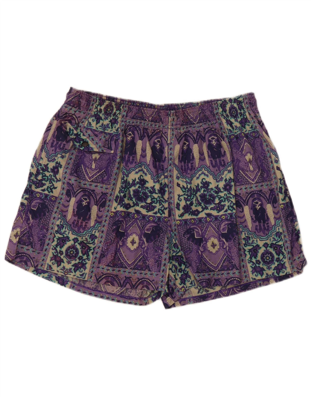 Pantaloni scurți de înot pentru femei Equipe UK 14, mari, mov, mov, patchwork