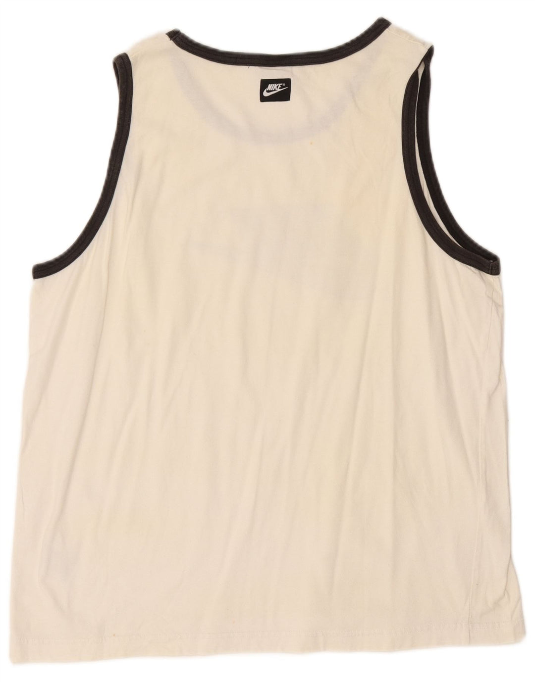 Top cu vestă grafică pentru bărbați NIKE UK 46/47 XL bumbac alb