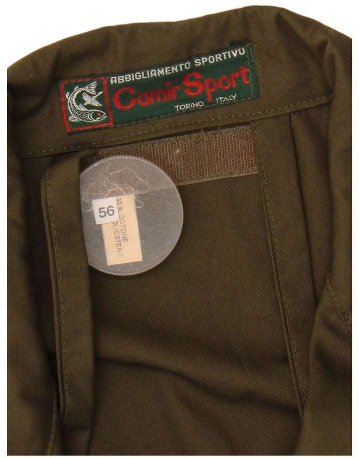 Jachetă vintage pentru bărbați IT 56 3XL Kaki Poliester