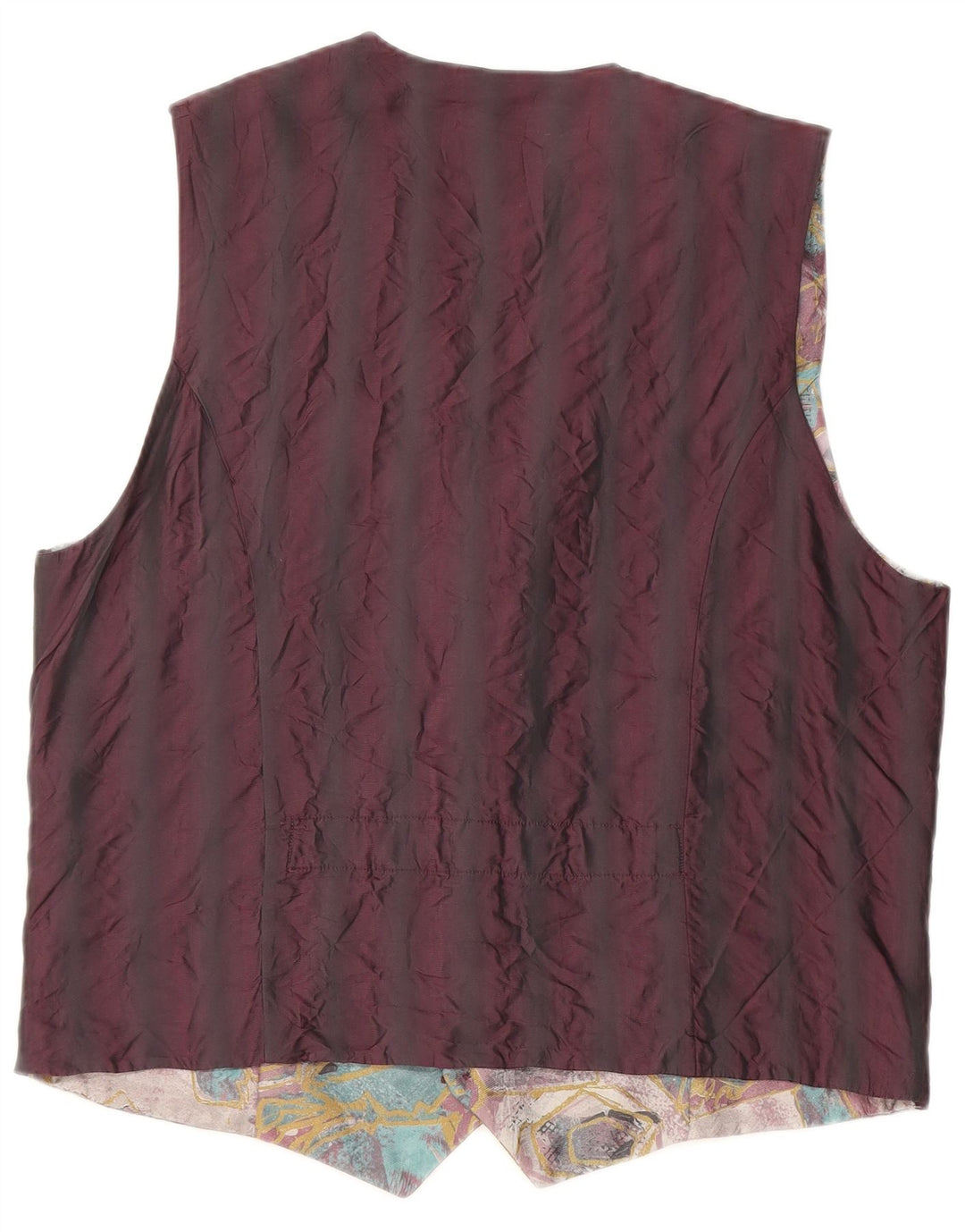 Vestă vintage pentru bărbați cu model abstract, mediu multicolor