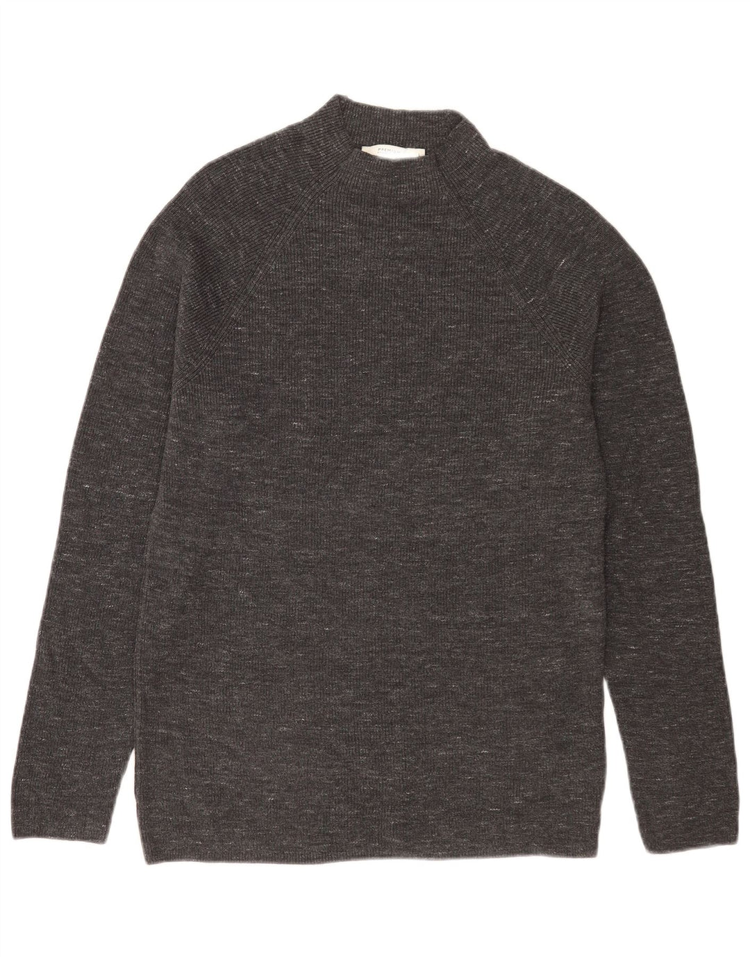Pulover Jack & Jones pentru bărbați, cu gât țestoasă, bumbac cu pete mare, gri