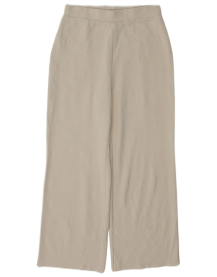 Pantaloni de trening din tricot Zara pentru femei UK 10 Small Off White