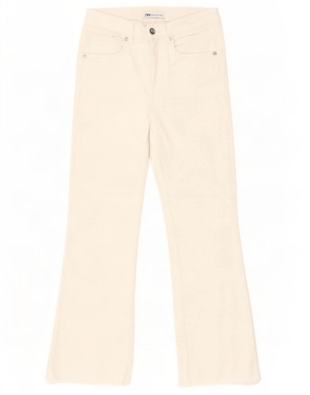 Blugi Bootcut pentru Damă Zara EU 34 2XS L24 L25 Alb