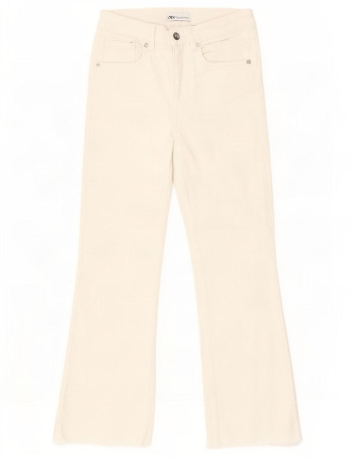 Blugi Bootcut pentru Damă Zara EU 34 2XS L24 L25 Alb