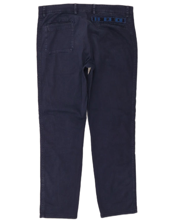 Pantaloni chino drepți pentru bărbați Valentino IT 48 Medium L34 L29 Bleumarin