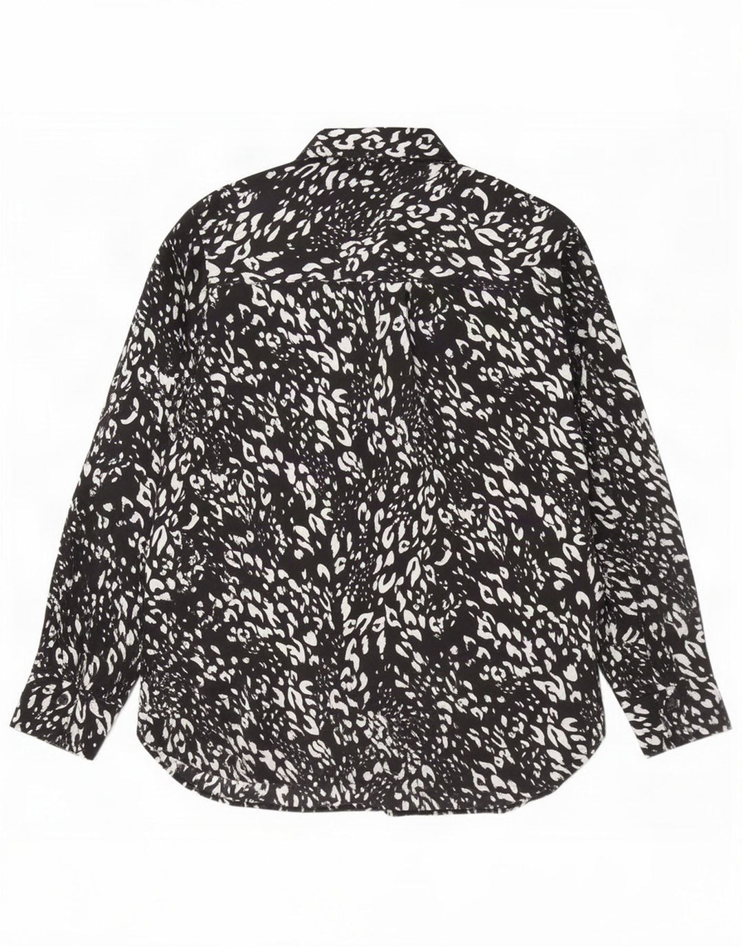 Bluză cămașă pentru femei Marks & Spencer UK 12 Medium Black Animal Print