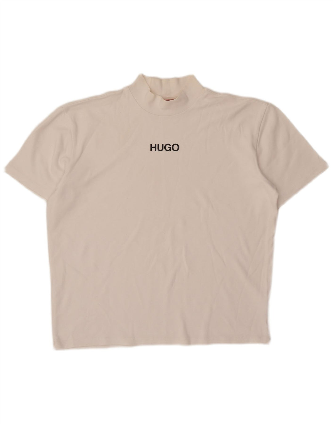 Tricou pentru bărbați Hugo Boss Top Medium White Bumbac