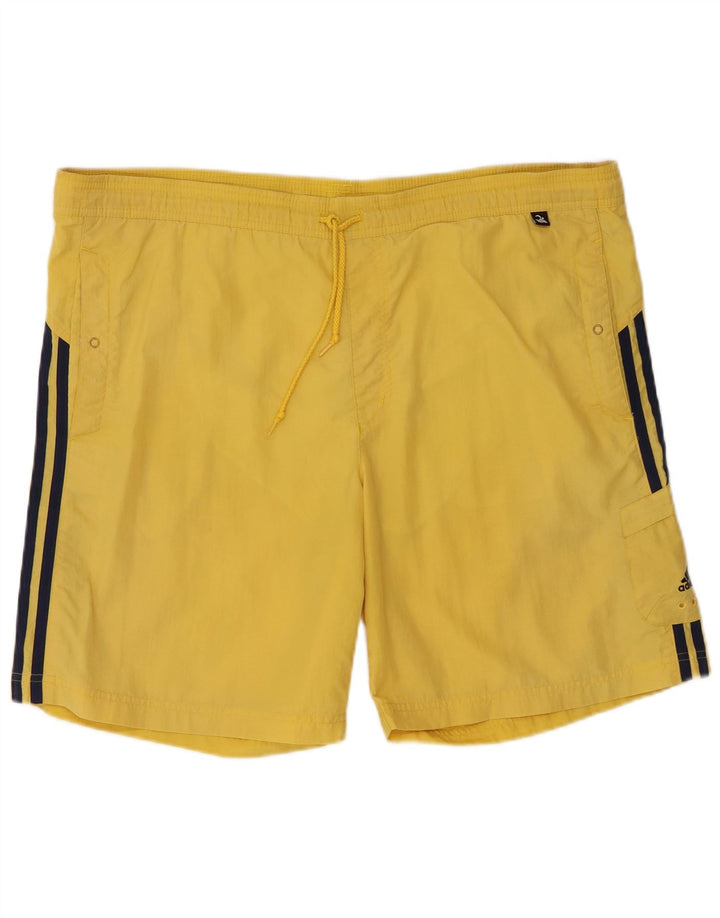 Pantaloni scurți de înot pentru bărbați Adidas Cargo, nailon mare, galben