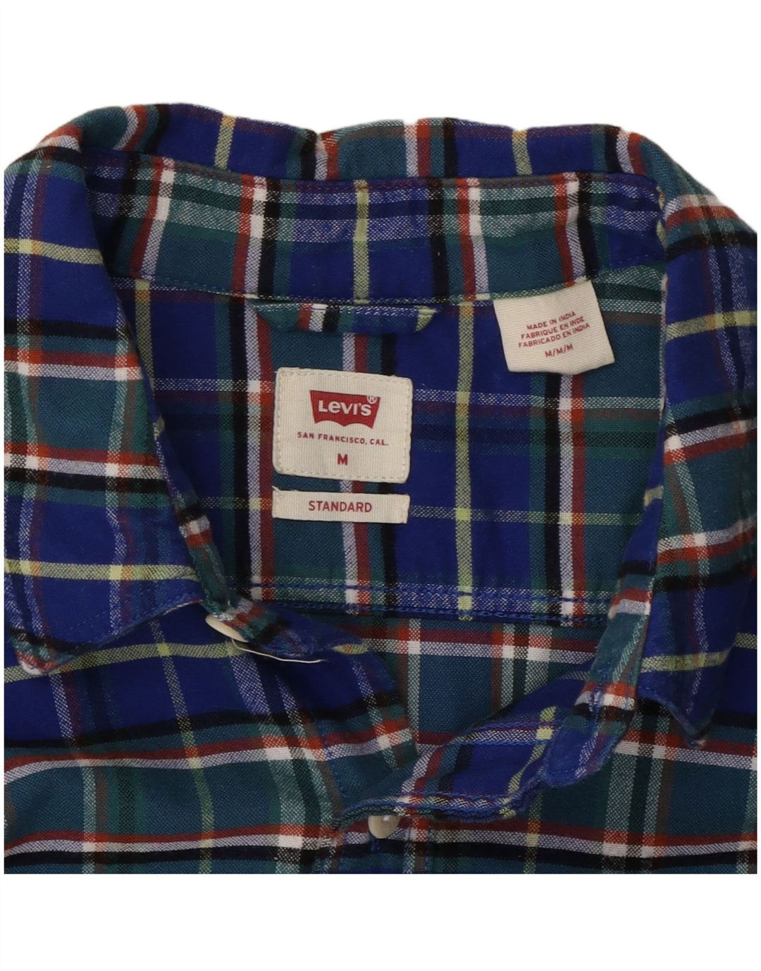 Cămașă de flanel pentru bărbați LEVI'S, cu ajustare standard, din bumbac cu carouri multicolore