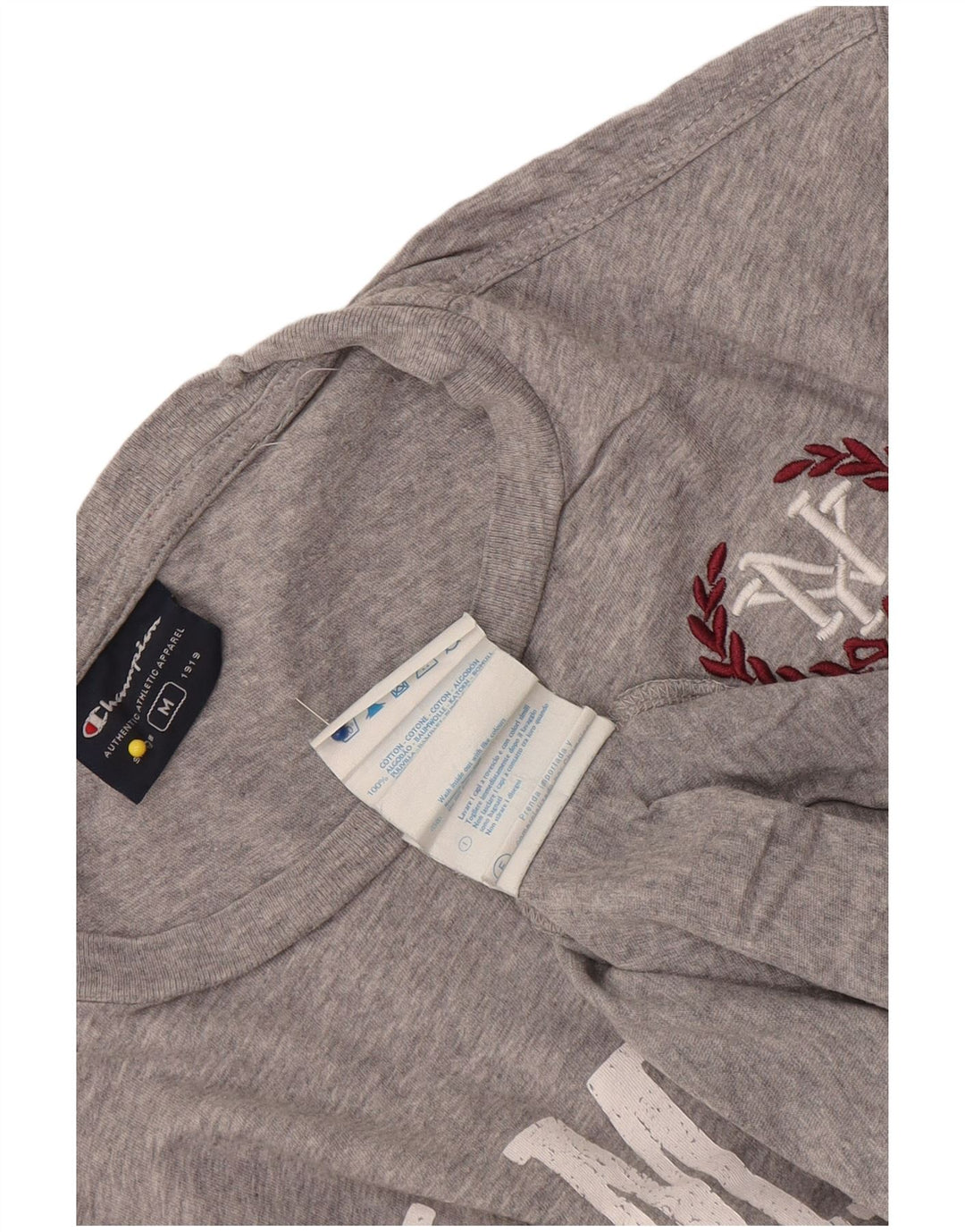 Tricou cu grafic Rochester Champion pentru bărbați Top din bumbac cu pete gri mediu