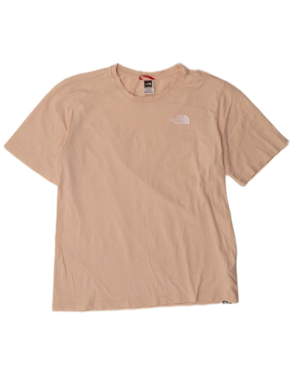 The North Face Mens Graphic T-Shirt Top UK 14 Medium Beige Cotton