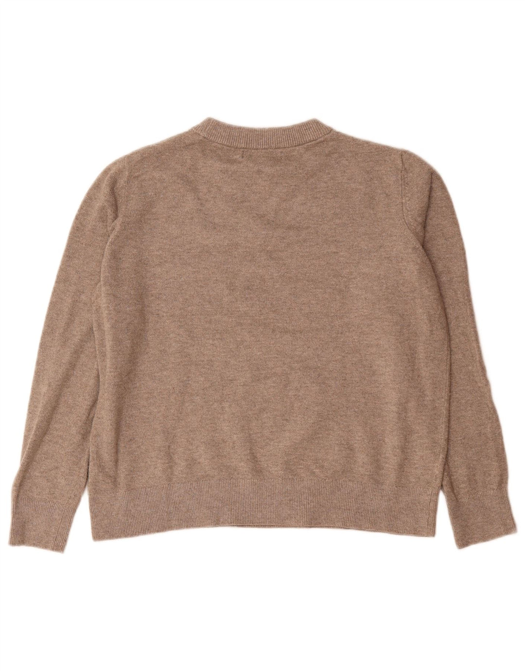 Pulover pentru femei Marks & Spencer cu decolteu rotund UK 14 Poliester mediu gri