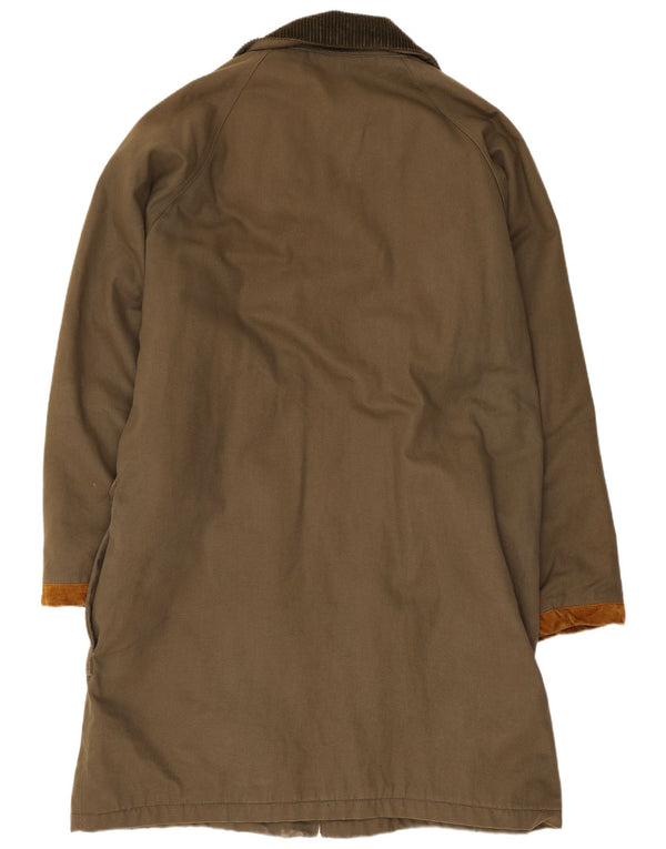 Duffle Coat supradimensionat pentru femei UK 18 XL bumbac kaki