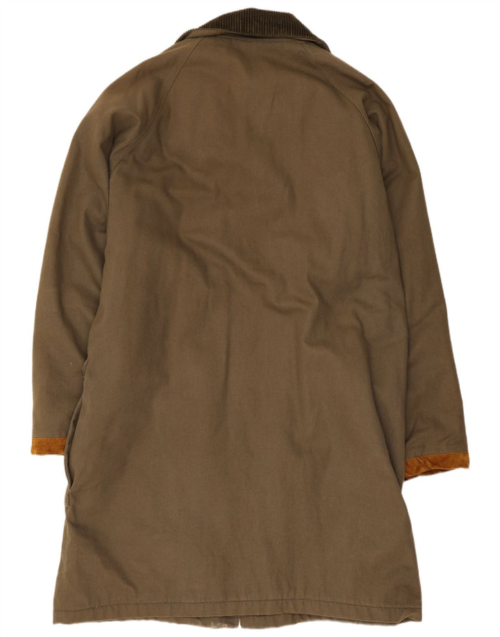 Duffle Coat supradimensionat pentru femei UK 18 XL bumbac kaki