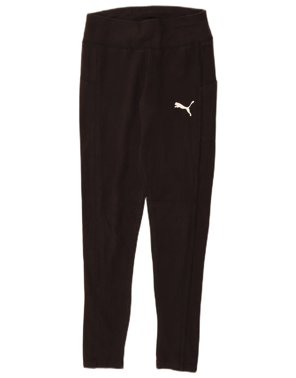 Leggings PUMA pentru femei UK 8 Small Black Bumbac