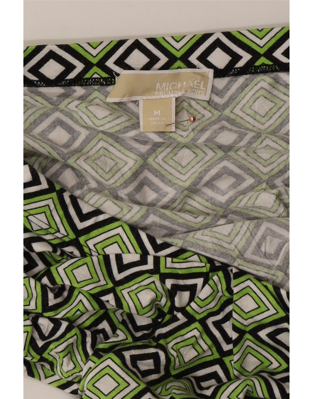 Fusta Maxi pentru femei MICHAEL KORS Medium W30 Green Geometric