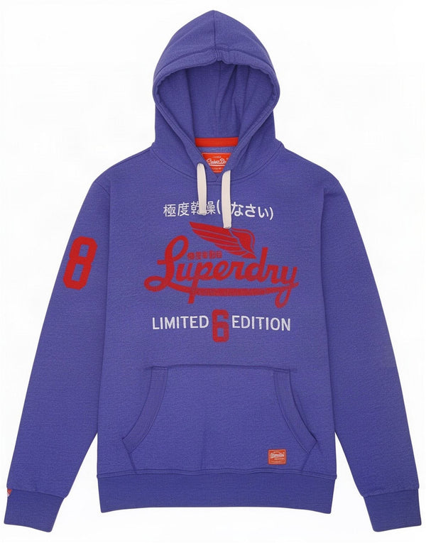 Superdry Pulover grafic pentru bărbați 2XL, bumbac albastru