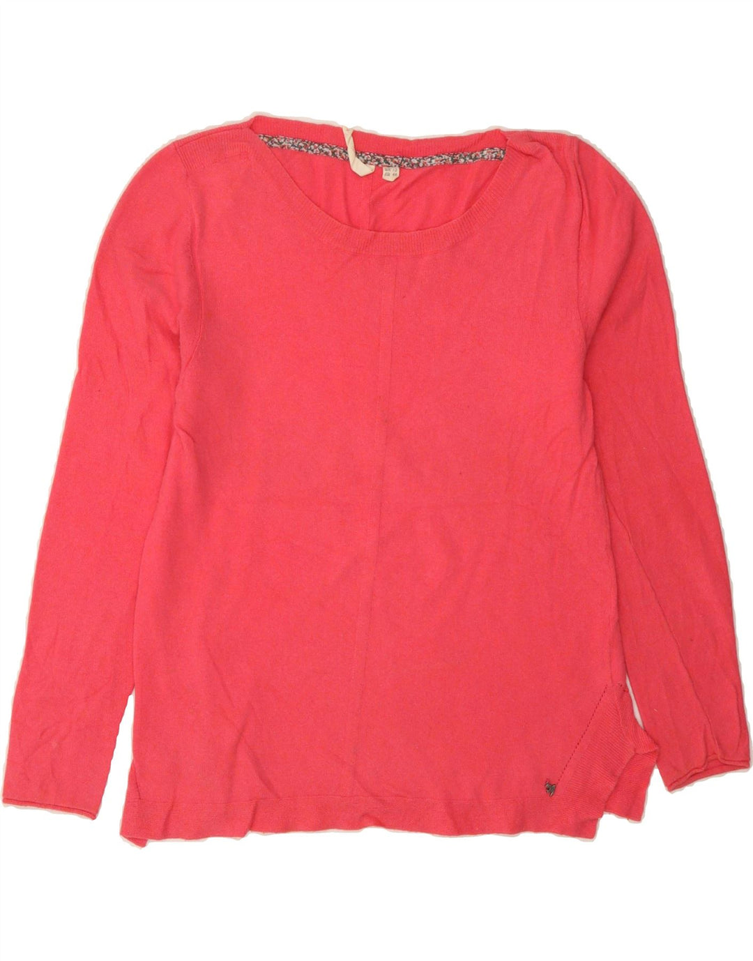 WHITE STUFF Womens Boat Neck Jumper Sweater UK 12 Medium Pink Viscose Vintage White Stuff and Second-Hand White Stuff from Messina Hembry 