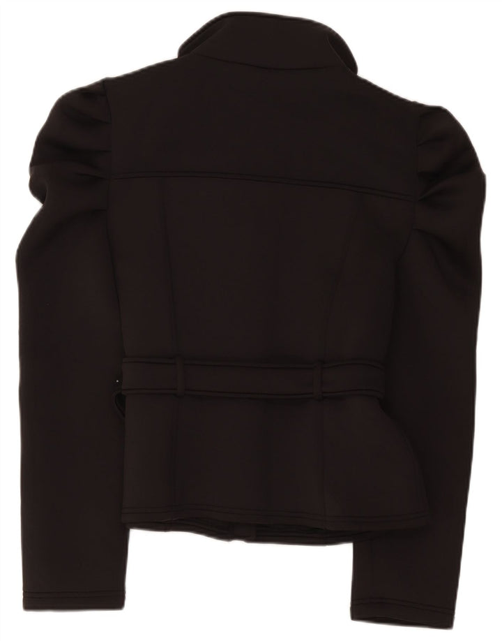 Bomber pentru femei Zara UK 14, mare, negru, poliester