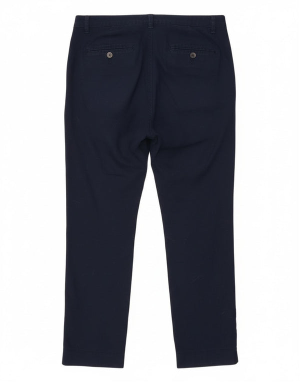 Pantaloni chino subțiri pentru femei Benetton UK 14 Large W34 L28 Bleumarin Bumbac
