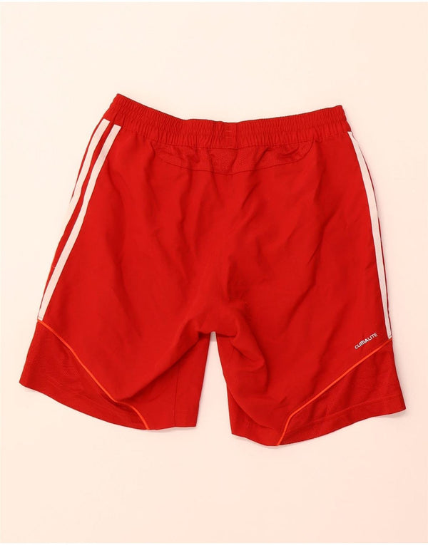 Pantaloni scurți sport Climalite Adidas pentru femei UK 8 Small Red Poliester