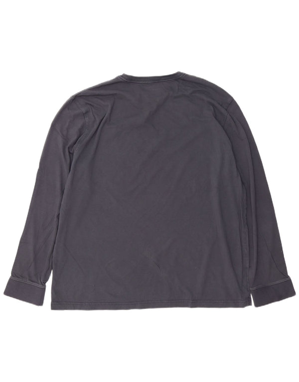 EDDIE BAUER Top pentru bărbați cu mânecă lungă, XL, bleumarin, bumbac