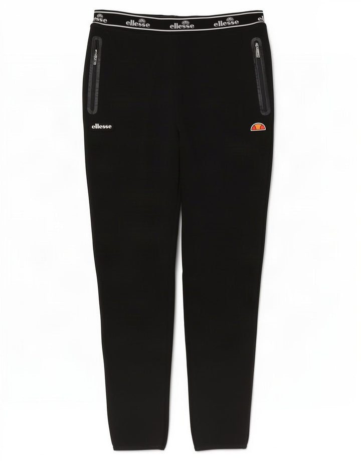 Pantaloni de trening cu grafică pentru bărbați Ellesse, bumbac negru mare
