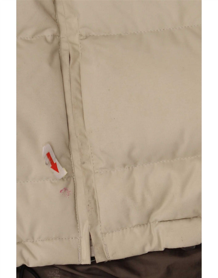 Jack Wolfskin Jachetă căptușită cu glugă pentru femei UK 10 Small Bej Poliamidă