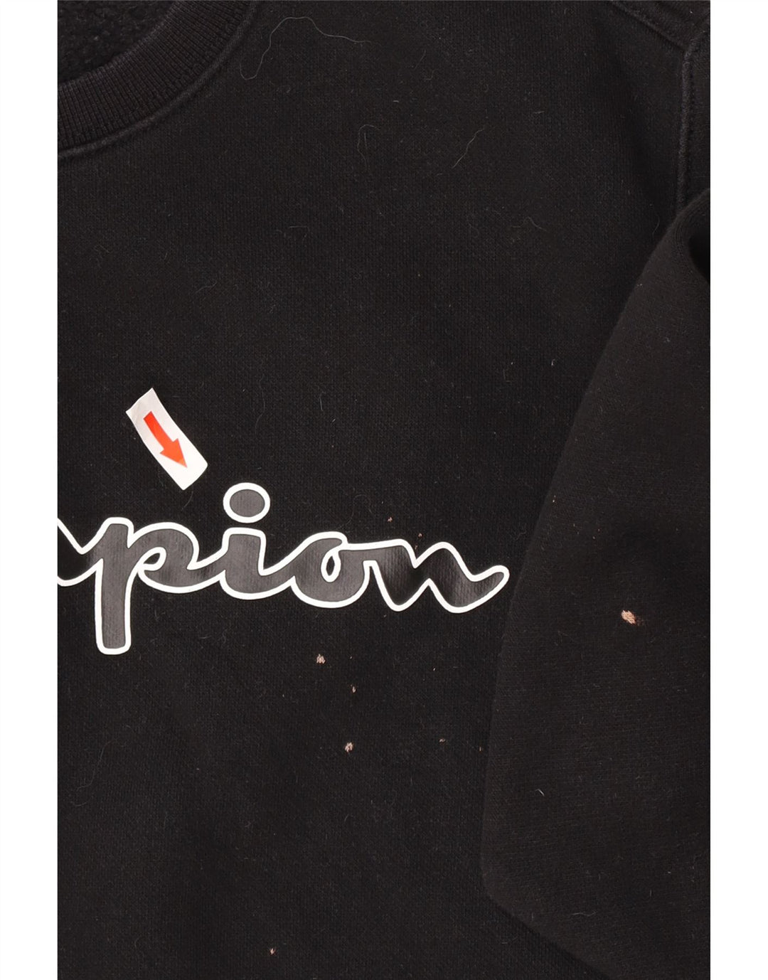 Pulover grafic pentru bărbați Champion XS bumbac negru