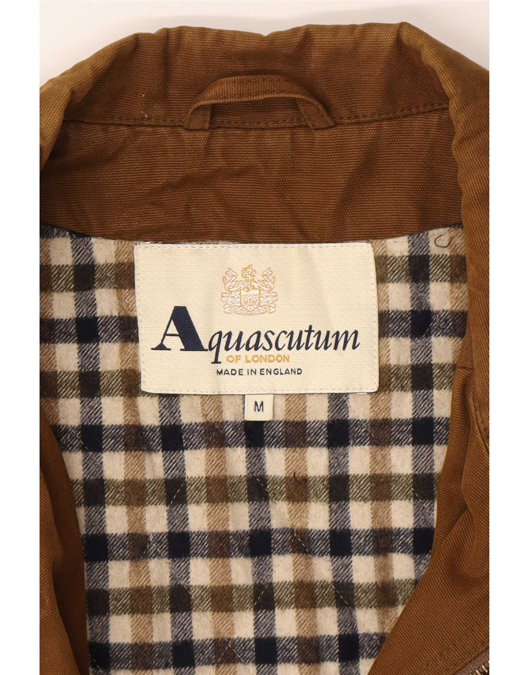 Jachetă pentru bărbați Aquascutum, UK 38, bumbac maro mediu
