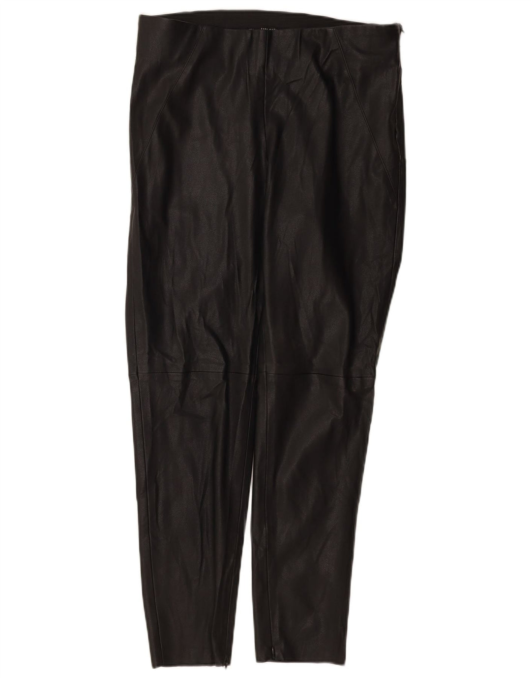 Pantaloni subțiri din piele pentru femei Zara L30 L27 Negru