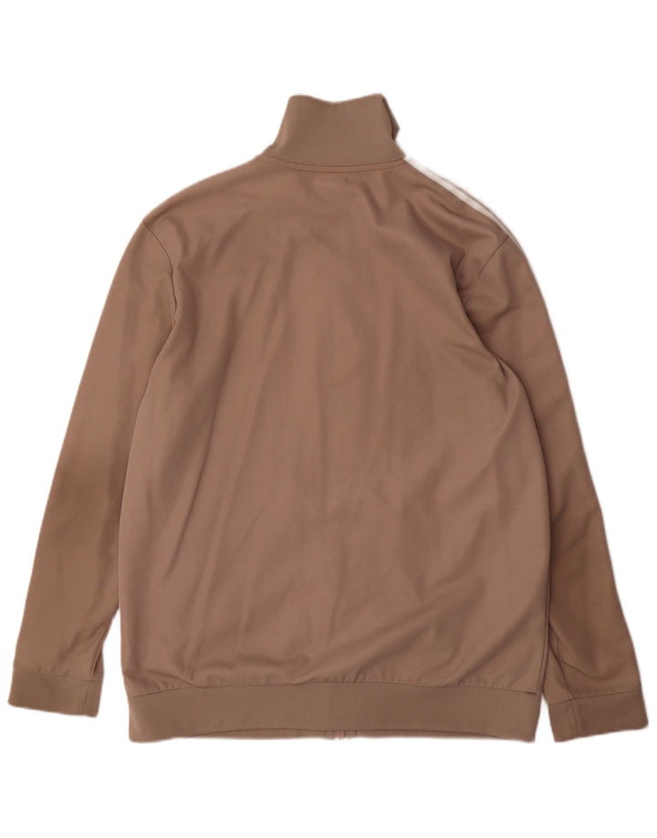 Trening pentru bărbați Adidas Top Jachetă mare, bej, bumbac, sport